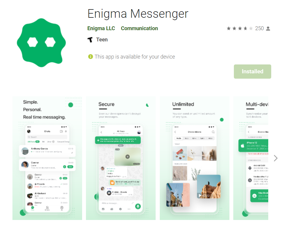 Enigma Messenger - Apps on Google Play